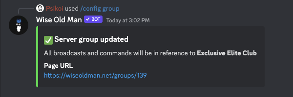 Config Group Command