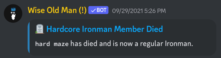 Member HCIM Died